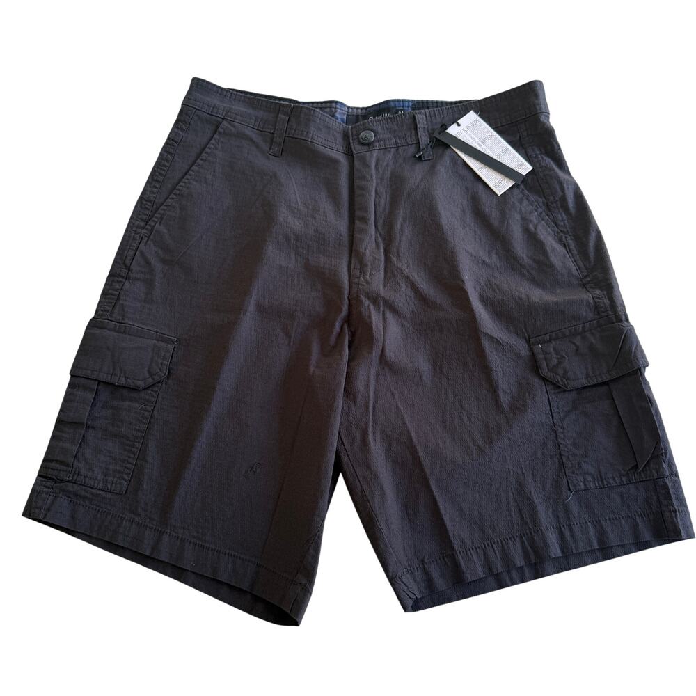 Bowery Broome Mens Cargo Shorts Size 34 Dark Gray Stretch NWOT